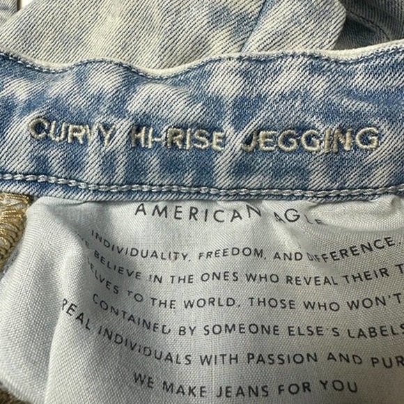 American Eagle Ne(x)t Level Stretch Curvy Hi-Rise Jeggings Size Womens 14 - Picture 5 of 11